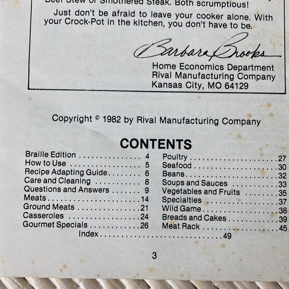 vintage RIVAL CROCKPOT COOKBOOK 1982 & 4 ETHNIC SOFTCOVER COOKBOOKS RECIPES - Picture 4 of 13